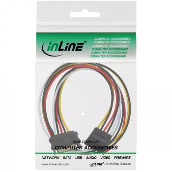 SATA toitepliku pikenduskaabel isane/emane 0,50 m InLine 29651B
