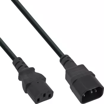 Külmaseadme pikendusjuhe C13 C14 InLine 16605 must 0,5 m