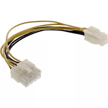 InLine emaplaadi toiteadapter 12V ATX1.3 4pin pistik / ATX2.0 8 pin pistik