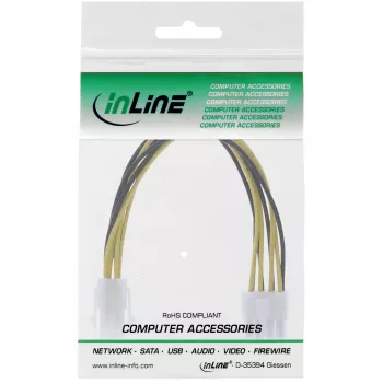 InLine emaplaadi toiteadapter 12V ATX1.3 4pin pistik / ATX2.0 8 pin pistik