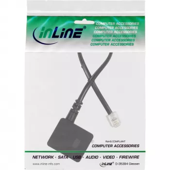 TAE adapterkaabel RJ11 6P4C isane TAE-N emasele InLine 69946