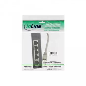 InLine ISDN jaotur 5x RJ45 emane 15cm kaabel terminalresistoritega