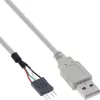 InLine USB 2.0 adapterkaabel USB A-tüüpi isane / pin-päis isane, 0,40 m