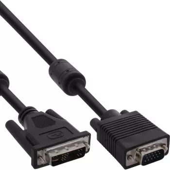 InLine DVI-A kaabel 12+5 isane / 15Pin HD isane VGA 3m