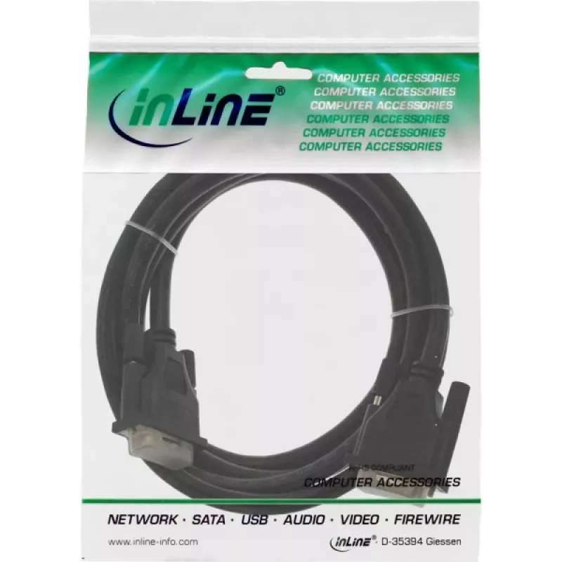InLine DVI-D kaabel 24+1 isane/isane Dual Link 2m