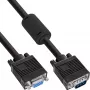InLine S-VGA pikenduskaabel 15HD isane / emane must 1 m