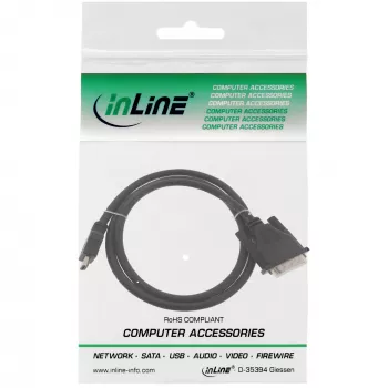 InLine HDMI-DVI kaabel HDMI isane / DVI isane 18+1 must 1m