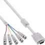 InLine VGA BNC-kaabel 5x BNC / HD 15 isane 5m