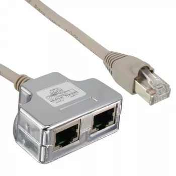 InLine Cat.5e jaotur – kaks erinevat ühendust ühe RJ45 8P8C patch-kaabli kaudu