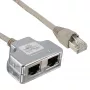 InLine Cat.5e jaotur – kaks erinevat ühendust ühe RJ45 8P8C patch-kaabli kaudu