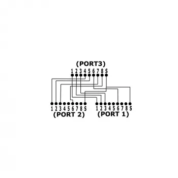 InLine Cat.5e jaotur – kaks erinevat ühendust ühe RJ45 8P8C patch-kaabli kaudu
