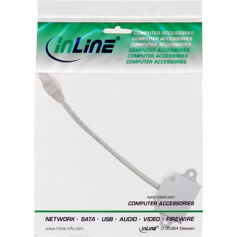 InLine Cat.5e jaotur – kaks erinevat ühendust ühe RJ45 8P8C patch-kaabli kaudu