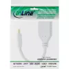 InLine Mini DisplayPort isane DisplayPort emasele kaabel, 4K2K, valge, 0,15 m