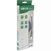 InLine Micro-USB 2.0 spiraalkaabel, tüüp A/Micro-B M/M, must/alu, painduv 3 m
