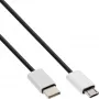InLine USB 2.0 kaabel, USB-C isane / Micro-B-pistik, must/alu, paindlik, 1,5 m