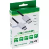 InLine USB 2.0 kaabel, USB-C isane / Micro-B-pistik, must/alu, paindlik, 0,5 m