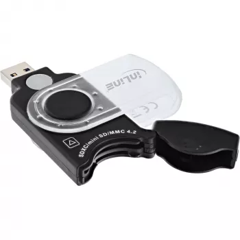 InLine Mobiilne kaardilugeja USB 3.0, SD/SDHC/SDXC, microSD jaoks