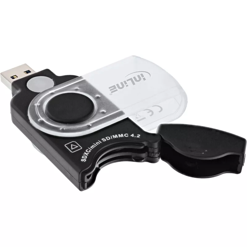 InLine Mobiilne kaardilugeja USB 3.0, SD/SDHC/SDXC, microSD jaoks