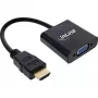 InLine konverterkaabel HDMI-VGA-le koos heliga, aktiivne videokonverter, must