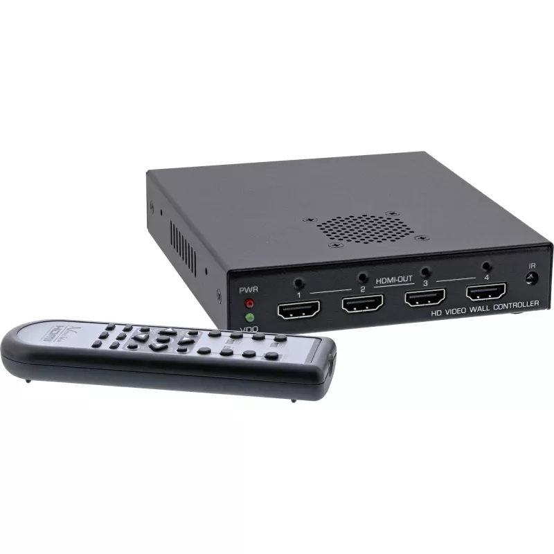 InLine HDMI videoseina kontroller 1 kuni 4, Full-HD