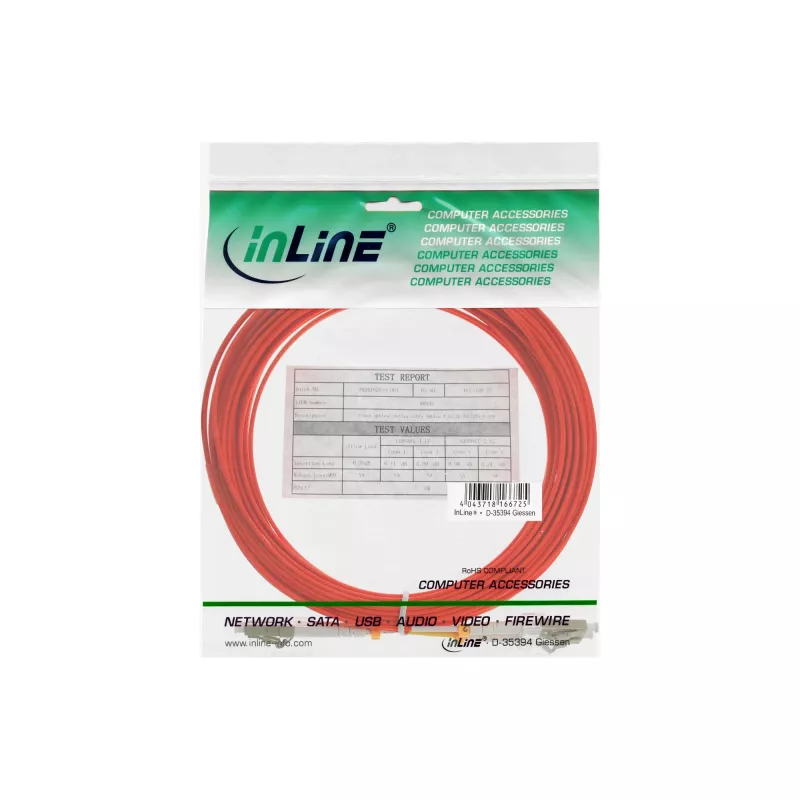 InLine fiiberoptiline duplekskaabel LC/LC 62.5/125µm OM1 0,5 m