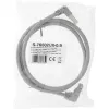 Võrgukaabel InLine® S-76602U-0.9 nurkühendusega Cat.6 0.9 m hall