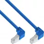 Võrgukaabel InLine® S-76602BU-1.6 nurgapistikuga S/FTP Cat.6 1,60 m sinine