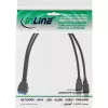 InLine USB 3.0 Premium adapterkaabel 2x USB A-pistik / emaplaadi päis, 0.40m