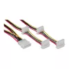 Internal Power kaabel InLine 29654A 1x 4pin Molex / 4x 4pin Molex 1m