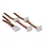 Internal Power kaabel InLine 29654A 1x 4pin Molex / 4x 4pin Molex 1m