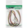 Internal Power kaabel InLine 29654A 1x 4pin Molex / 4x 4pin Molex 1m