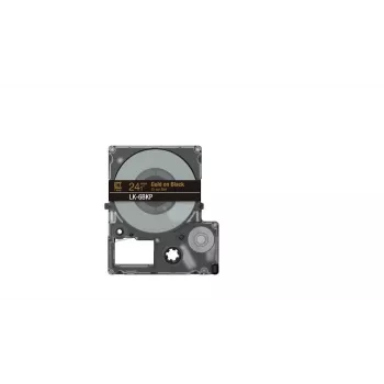 Sildilint Epson LK-6BKP must kuldne 2,4 cm termosiire