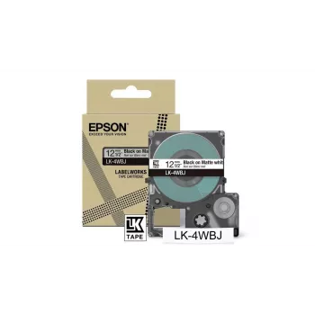 Sildilint Epson LK-4WBJ must-valge termoülekanne 1,2 cm