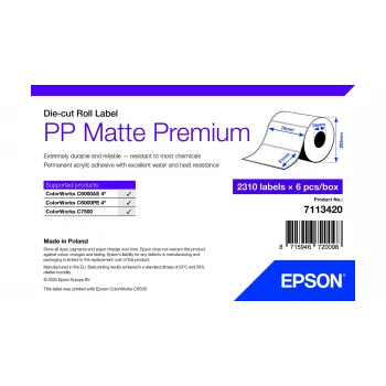 Epson 7113420 printerisildid valge isekleepuv printerisilt