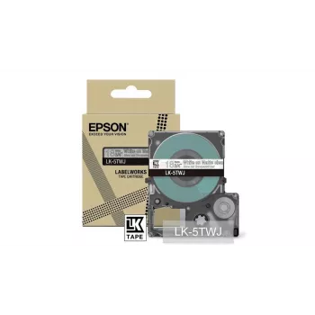 Label Tape Epson LK-5TWJ Transparent Valge Thermal Transfer 1.8 cm