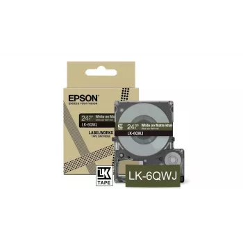 Epson LK-6QWJ Khaki, Valge