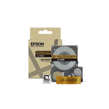 Epson LK-5KBM must ja kuldne termosiirde etikettlint 1,8 cm