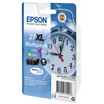 Epson Alarm clock Multipack 3-värviline 27XL DURABrite Ultra tint