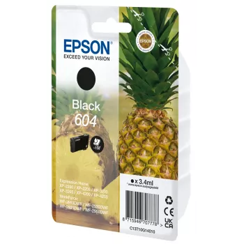 Epson 604 tindikassett Originaal Must 3,4 ml Üksikpakend