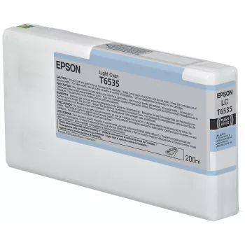 Epson T6535 hele tsüaan tindikassett (200 ml), hele tsüaan, pigmentpõhine tint, 200 ml, 1 tk