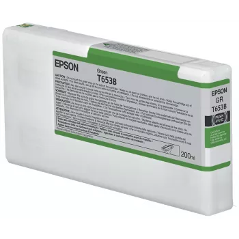 Epson T653B roheline tindikassett (200 ml), roheline, pigmendipõhine tint, 200 ml, 1 tk