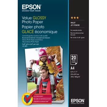 Epson Value Glossy fotopaber - A4 - 20 lehte