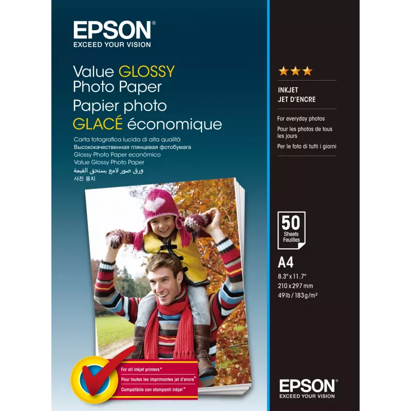 Epson Value Glossy fotopaber - A4 - 20 lehte