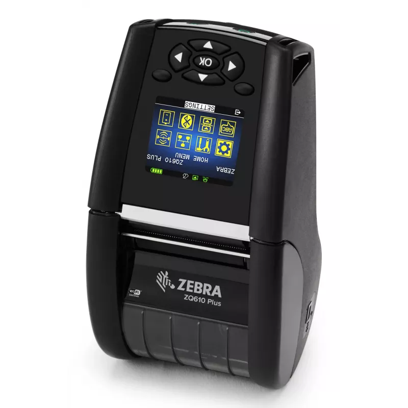 Zebra ZQ620 Plus 3 siltitrükkal Otsesoojustrükk 203 x 203 DPI 115 mm/sec Juhtmega ja juhtmevaba Bluetooth