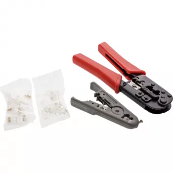 InLine pressimistööriista komplekt, võrgupistikule, RJ45 8P8C ja RJ11 6P4C