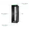 APC NetShelter SX serverikapp Gen 2, 48U, 2258K x 750L x 1200S mm, külgedega, must