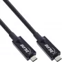 InLine USB 3.2 Gen.2 AOC-kaabel, USB-C isane/isane, must, 15 m