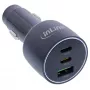 InLine USB autolaadur Power Delivery, 2x USB-C + QC USB-A, must