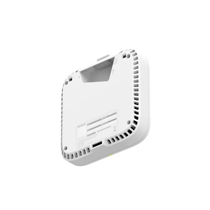 Juhtmevaba pääsupunkt Netgear WBE718 — Kolmeribaline 2,4/5/6 GHz, 9400 Mbit/s, PoE, 1× 2.5GbE, valge