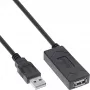 InLine USB 2.0 aktiivpikendus USB-A isane/emane 10 m 0,48 Gbit/s